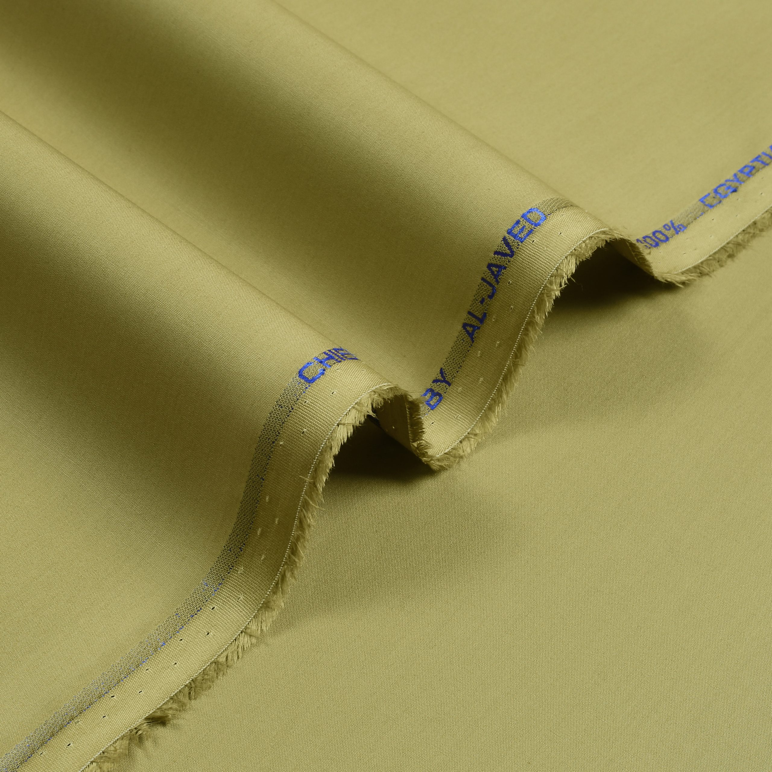 AJ Exclusive Chief Cotton – Olive Gold | 100% Egyptian Cotton Unstitched Fabric